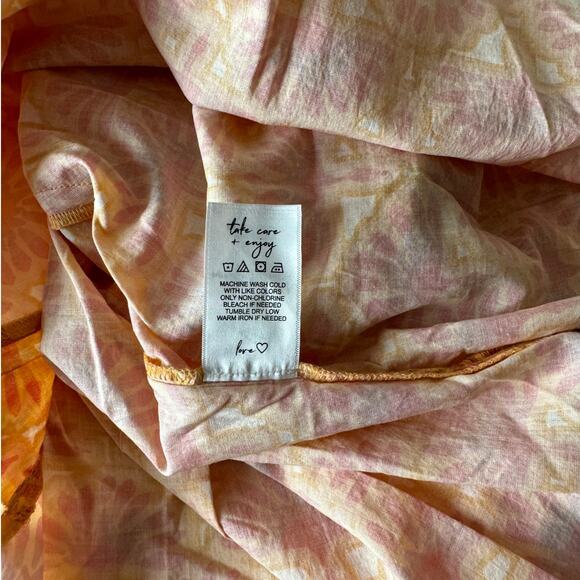 NIC+ZOE Swan Rays Top in Orange Multi - Picture 9 of 11